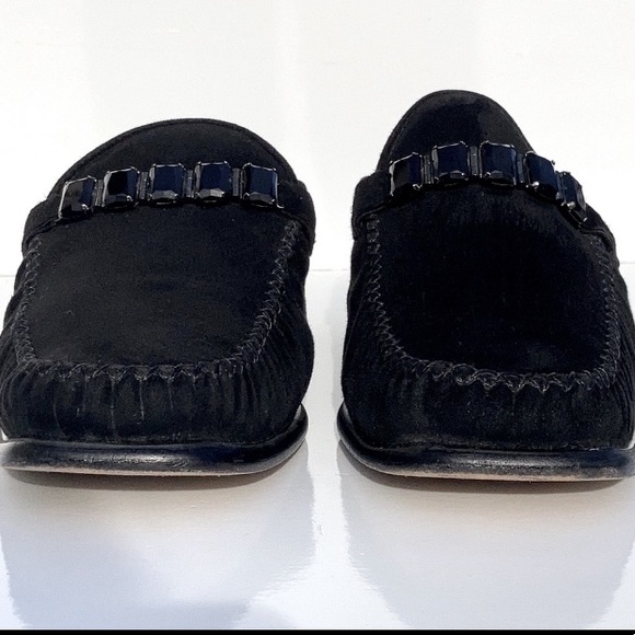 Stuart Weitzman Black Suede Mules - Picture 4 of 5
